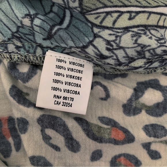 Bl^nk London Sibley Elephant Print Jungle Top XS Anthropologie - Picture 9 of 10